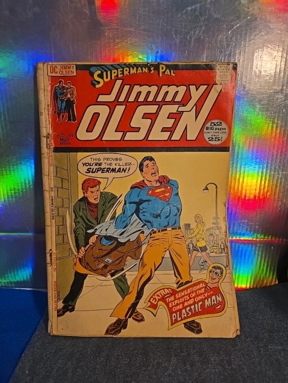 072026 Superman's Pal Jimmy Olsen #149 (DC Comic 1972) over 54 years old. Black